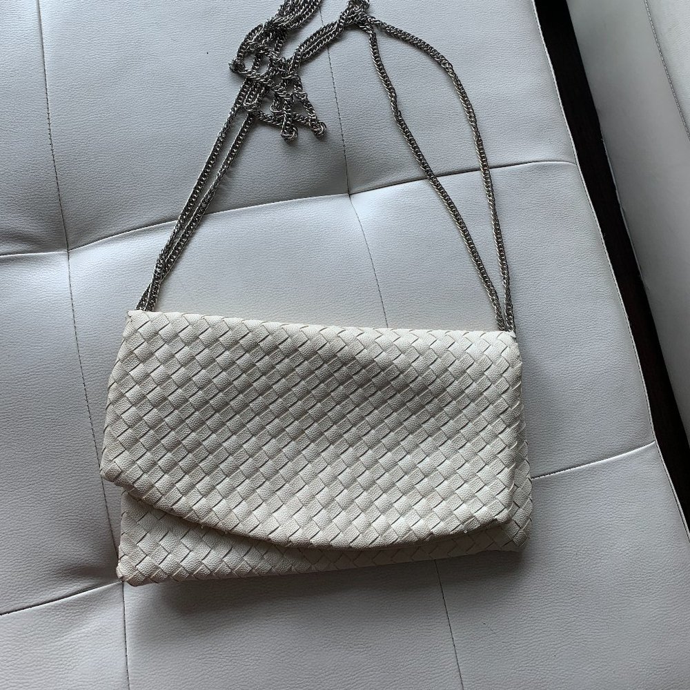 White messenger bag